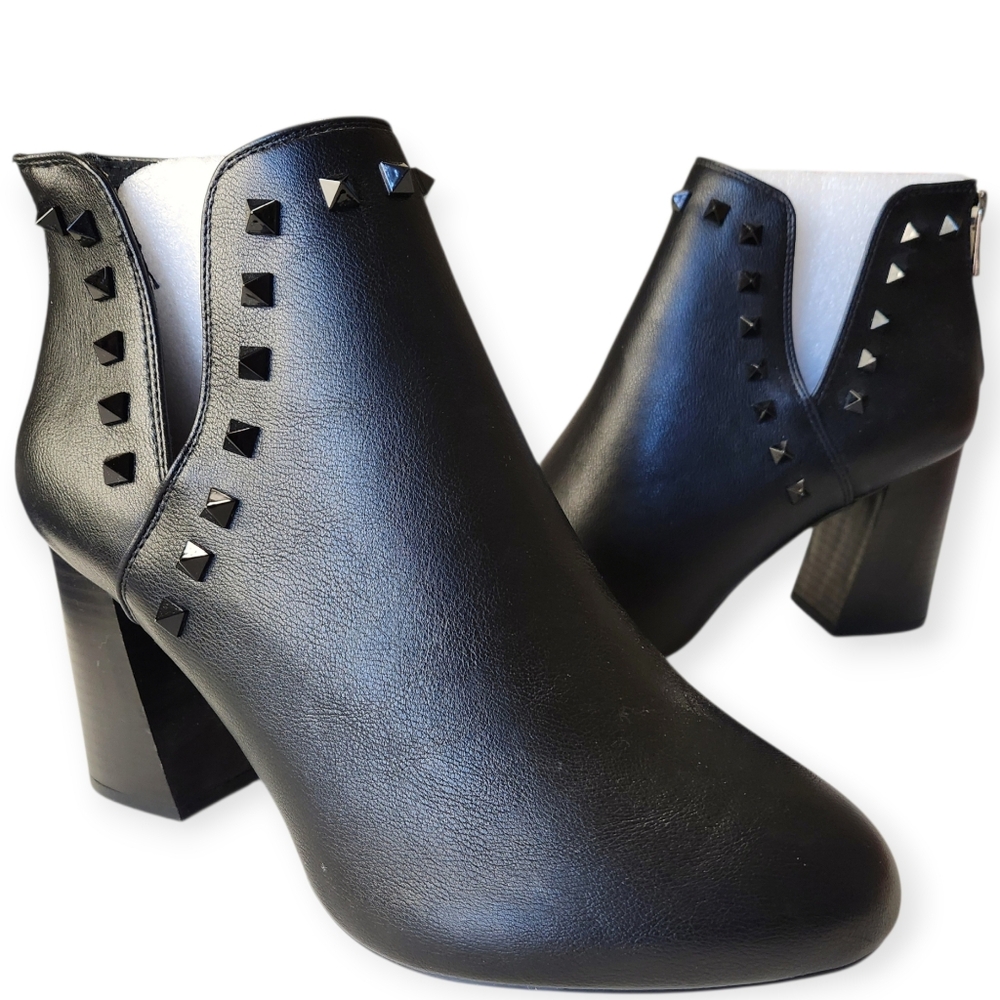 Cato Est.1946 Black Studded Goth Punk Rocker Booties Size 10W